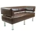 Диван Richman Офис Двойка 1550 x 680 x 750H см Со спинкой и подлокотниками Титан Dark Brown Коричневый