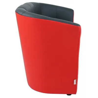 Диван Richman Бум Двойка 650 x 1300 x 800H см Флай 2230/2210 Красный + Черный