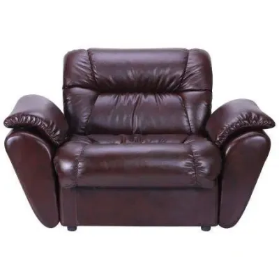 Кресло Richman Визит С подлокотниками Титан Dark Brown Коричневое