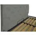 Ліжко Richman Брістоль VIP 120 х 200 см Aston 16 З додатковою металевою цільнозварною рамою Сіра