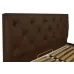 Кровать Richman Бристоль VIP 120 х 200 см Флай 2231 A1 С дополнительной металлической цельносварной рамой Темно-коричневая