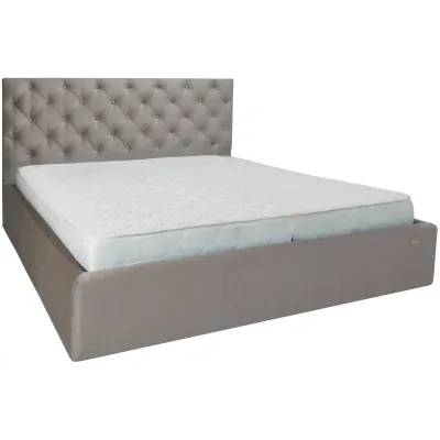 Кровать Richman Ковентри VIP 120 х 190 см Missoni 008 С дополнительной металлической цельносварной рамой Серая