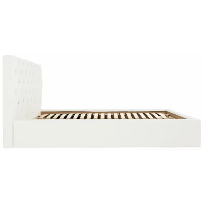 Ліжко Richman Ковентрі VIP 140 х 190 см Флай 2200 З додатковою металевою цільносварною рамою Біла Ліжко Richman Ковентрі VIP 140 х 190 см Флай 2200 З додатковою металевою цільносварною рамою Біла