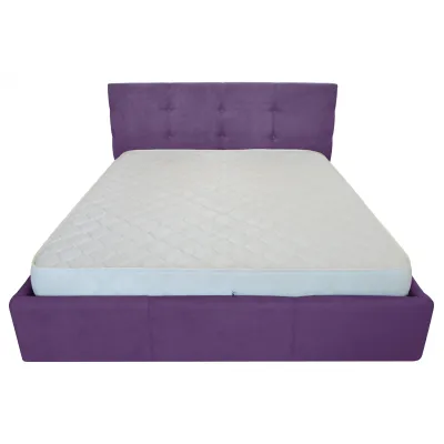 Ліжко Richman Манчестер VIP 120 х 190 см Місті Dark Violet З додатковою металевою цільносварною рамою Фіолетове Ліжко Richman Манчестер VIP 120 х 190 см Місті Dark Violet З додатковою металевою цільносварною рамою Фіолетове