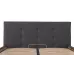 Ліжко Richman Манчестер VIP 140 х 200 см Місті Dark Grey З додатковою металевою цільнозварною рамою Темно-сіра
