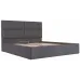Ліжко Richman Шеффілд VIP 140 х 200 см Місті Dark Grey З додатковою металевою цільнозварною рамою Темно-сіра