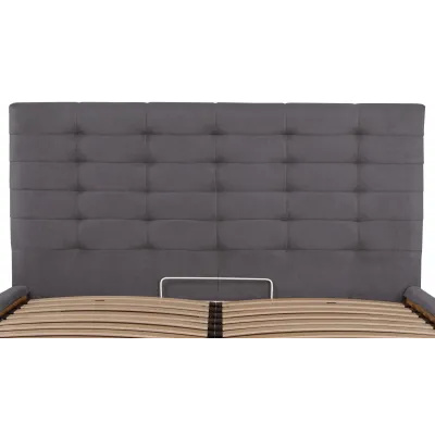 Кровать Richman Эрика VIP 140 х 190 см Мисти Dark Grey С дополнительной металлической цельносварной рамой Темно-серая Кровать Richman Эрика VIP 140 х 190 см Мисти Dark Grey С дополнительной металлической цельносварной рамой Темно-серая