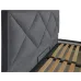 Кровать Двуспальная Richman Лидс VIP 160 х 200 см Мисти Dark Grey A1 С дополнительной металлической цельносварной рамой Темно-серая