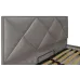 Ліжко Двоспальне Richman Лідс VIP 180 х 190 см Missoni 008 З додатковою металевою цільносварною рамою Сіра