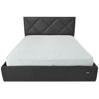 Кровать Двуспальная Richman Лидс VIP 180 х 200 см Missoni 009 С дополнительной металлической цельносварной рамой Темно-серая
