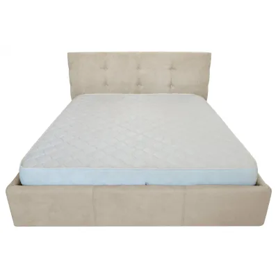 Ліжко Двоспальне Richman Манчестер VIP 160 х 190 см Місті Milk A1 З додатковою металевою цільнозварною рамою Бежева Ліжко Двоспальне Richman Манчестер VIP 160 х 190 см Місті Milk A1 З додатковою металевою цільнозварною рамою Бежева
