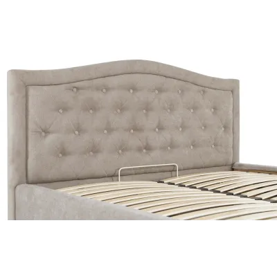 Ліжко Двоспальне Richman Скарлетт VIP 180 х 190 см Місті Mocco З додатковою металевою цільносварною рамою Бежева
