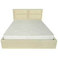 Ліжко Двоспальне Richman Шефілд VIP 160 х 200 см Флай 2207 A1 З додатковою металевою цільнозварною рамою Бежева
