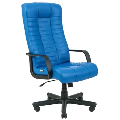 Офисное Кресло Руководителя Richman Атлант Zeus Deluxe Blue Пластик М2 AnyFix Синее