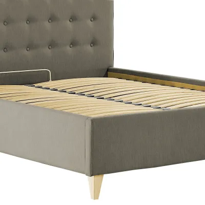 Кровать Двуспальная Richman Николь Vip Wood 160 х 200 см Melva 20 A1 С дополнительной металлической цельносварной рамой Серая