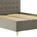 Кровать Двуспальная Richman Николь Vip Wood 160 х 200 см Melva 20 A1 С дополнительной металлической цельносварной рамой Серая