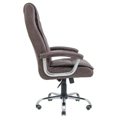 Офісне Крісло Керівника Richman Бургас Амелі Brown Хром М3 MultiBlock Коричневе