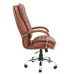 Офісне Крісло Керівника Richman Валенсія Zeus Deluxe Bright Brown Хром M1 Tilt Коричневе
