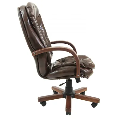 Офисное Кресло Руководителя Richman Венеция Мадрас Kashtan Wood M1 Tilt Коричневое Офисное Кресло Руководителя Richman Венеция Мадрас Kashtan Wood M1 Tilt Коричневое