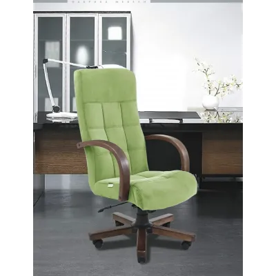 Офисное Кресло Руководителя Richman Вирджиния Rosto 35 Wood М3 MultiBlock Зеленое