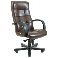 Офисное Кресло Руководителя Richman Вирджиния Титан Dark Brown Wood М1 Tilt Коричневое