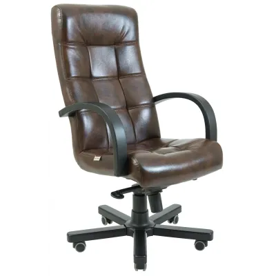 Офисное Кресло Руководителя Richman Вирджиния Титан Dark Brown Wood М2 AnyFix Коричневое Офисное Кресло Руководителя Richman Вирджиния Титан Dark Brown Wood М2 AnyFix Коричневое