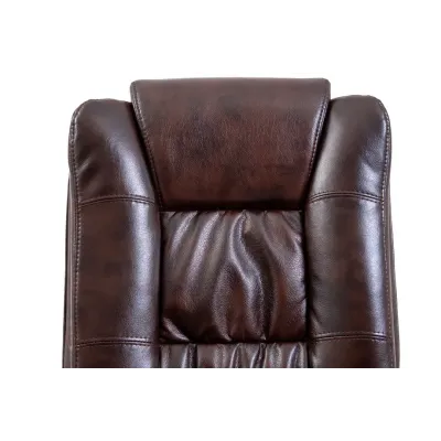 Офісне Крісло Керівника Richman Каліфорнія Мадрас Dark Brown Хром М1 Tilt Коричневе