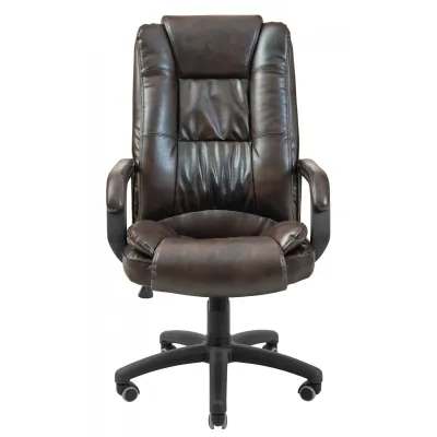 Офисное Кресло Руководителя Richman Калифорния Титан Dark Brown Пластик Рич М1 Tilt Коричневое