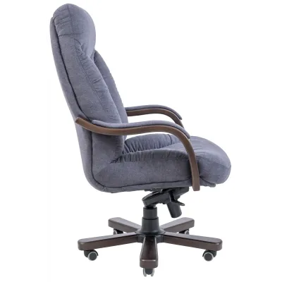 Офісне Крісло Керівника Richman Максимус Місті Dark Grey Wood Люкс М1 Tilt Сіре