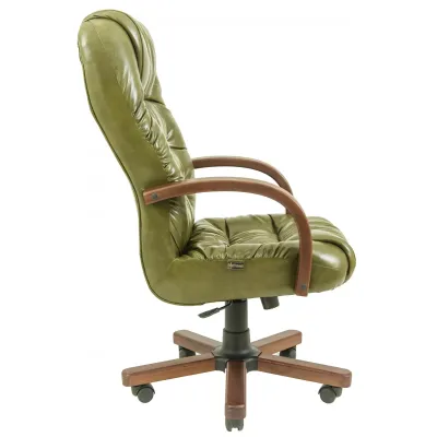 Офісне Крісло Керівника Richman Річард Мадрас Olive Wood Венге М2 AnyFix Оливкове