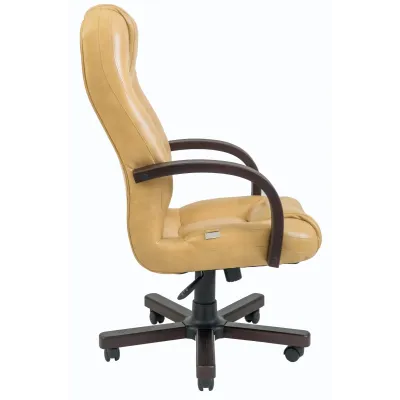 Офісне крісло керівника Richman Севілья Мадрас Gold Beige Wood М2 AnyFix Бежеве