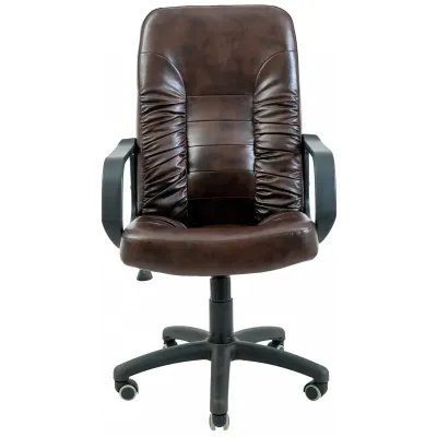 Офісне Крісло Керівника Richman Техас Мадрас Dark Brown Пластик М2 AnyFix Коричневе