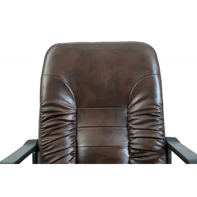 Офісне Крісло Керівника Richman Техас Мадрас Dark Brown Пластик М3 MultiBlock Коричневе