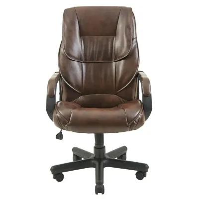 Офісне Крісло Керівника Richman Фоксі Мадрас Dark Brown Пластик Річ М3 MultiBlock Коричневе