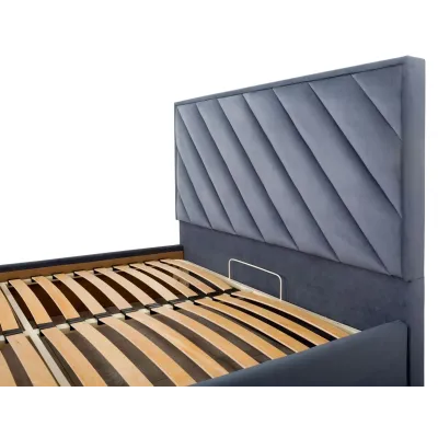 Ліжко Двоспальне Richman Чикаго Comfort 180 х 190 см Amore 32 З підйомним механізмом та нішою для білизни Темно-сіре Ліжко Двоспальне Richman Чикаго Comfort 180 х 190 см Amore 32 З підйомним механізмом та нішою для білизни Темно-сіре