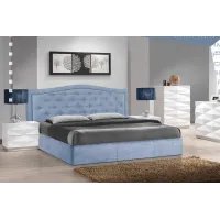 Ліжко Двоспальне Richman Скарлет Comfort 160 х 190 см Jeans З підйомним механізмом і нішою для білизни Синя Ліжко Двоспальне Richman Скарлет Comfort 160 х 190 см Jeans З підйомним механізмом і нішою для білизни Синя