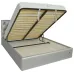 Кровать Richman Бристоль Comfort 140 х 190 см Zeus Deluxe Silver С подъемным механизмом и нишей для белья Серебристая