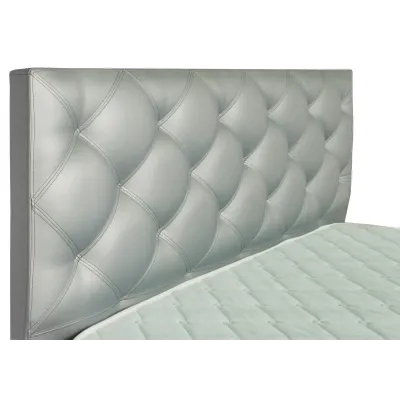 Ліжко Двоспальне Richman Брістоль Comfort 180 х 190 см Zeus Deluxe Silver З підйомним механізмом та нішою для білизни Срібляста Ліжко Двоспальне Richman Брістоль Comfort 180 х 190 см Zeus Deluxe Silver З підйомним механізмом та нішою для білизни Срібляста