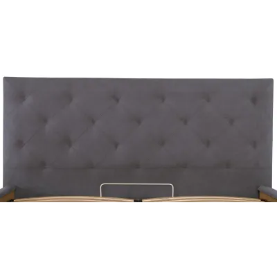 Ліжко Richman Брістоль Comfort 120 х 190 см Місті Dark Grey З підйомним механізмом та нішою для білизни Темно-сіре
