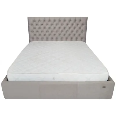 Кровать Richman Кембридж Comfort 140 х 200 см Amore 31 С подъемным механизмом и нишей для белья Серая Кровать Richman Кембридж Comfort 140 х 200 см Amore 31 С подъемным механизмом и нишей для белья Серая