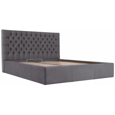 Ліжко двоспальне Richman Кембридж Comfort 180 х 190 см Місті Dark Grey З підйомним механізмом та нішою для білизни Темно-сіре Ліжко двоспальне Richman Кембридж Comfort 180 х 190 см Місті Dark Grey З підйомним механізмом та нішою для білизни Темно-сіре