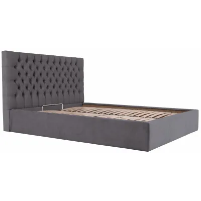 Ліжко двоспальне Richman Кембридж Comfort 180 х 200 см Місті Dark Grey З підйомним механізмом та нішою для білизни Темно-сіре Ліжко двоспальне Richman Кембридж Comfort 180 х 200 см Місті Dark Grey З підйомним механізмом та нішою для білизни Темно-сіре