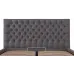 Кровать Richman Кембридж VIP 140 х 200 см Мисти Dark Grey С дополнительной металлической цельносварной рамой Темно-серая