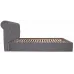 Ліжко Richman Лондон Standart 140 х 190 см Місті Dark Grey Темно-сіре