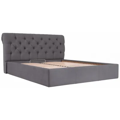 Кровать Richman Лондон Comfort 140 х 200 см Мисти Dark Grey С подъемным механизмом и нишей для белья Темно-серая Кровать Richman Лондон Comfort 140 х 200 см Мисти Dark Grey С подъемным механизмом и нишей для белья Темно-серая