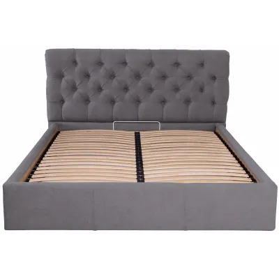 Ліжко двоспальне Richman Лондон Comfort 160 х 190 см Місті Dark Grey З підйомним механізмом та нішою для білизни Темно-сіре Ліжко двоспальне Richman Лондон Comfort 160 х 190 см Місті Dark Grey З підйомним механізмом та нішою для білизни Темно-сіре