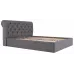 Ліжко двоспальне Richman Лондон Comfort 160 х 190 см Місті Dark Grey З підйомним механізмом та нішою для білизни Темно-сіре