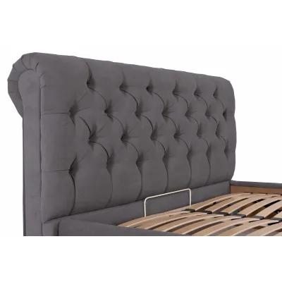 Ліжко двоспальне Richman Лондон Comfort 160 х 200 см Місті Dark Grey З підйомним механізмом та нішою для білизни Темно-сіре Ліжко двоспальне Richman Лондон Comfort 160 х 200 см Місті Dark Grey З підйомним механізмом та нішою для білизни Темно-сіре