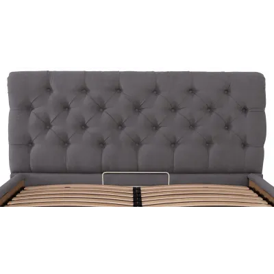 Ліжко двоспальне Richman Лондон Vip 180 х 200 см Місті Dark Grey З додатковою металевою цільносварною рамою Темно-сіра Ліжко двоспальне Richman Лондон Vip 180 х 200 см Місті Dark Grey З додатковою металевою цільносварною рамою Темно-сіра