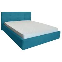 Ліжко двоспальне Richman Манчестер Comfort 160 х 190 см З підйомним механізмом та нішою для білизни Блакитне Ліжко двоспальне Richman Манчестер Comfort 160 х 190 см З підйомним механізмом та нішою для білизни Блакитне